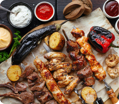 food fire knives